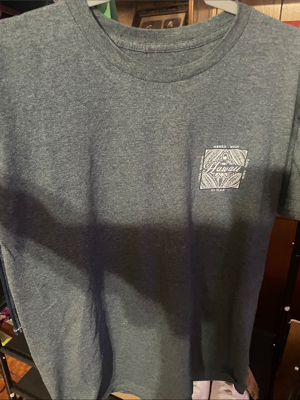 Heather Slate Hawaii Pocket Short-Sleeve Tee